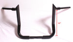 Talon Billets - APE HANGER HANDLEBARS 14" BLACK FOR HARLEY SPORTSTER SOFTAIL FAT BOY BLACK