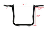 TC1R BLACK (10") APE HANGER HANDLEBAR 10" 4 HARLEY SOFTAIL TOURING ROAD KING STREET SOFTAIL 1.25"